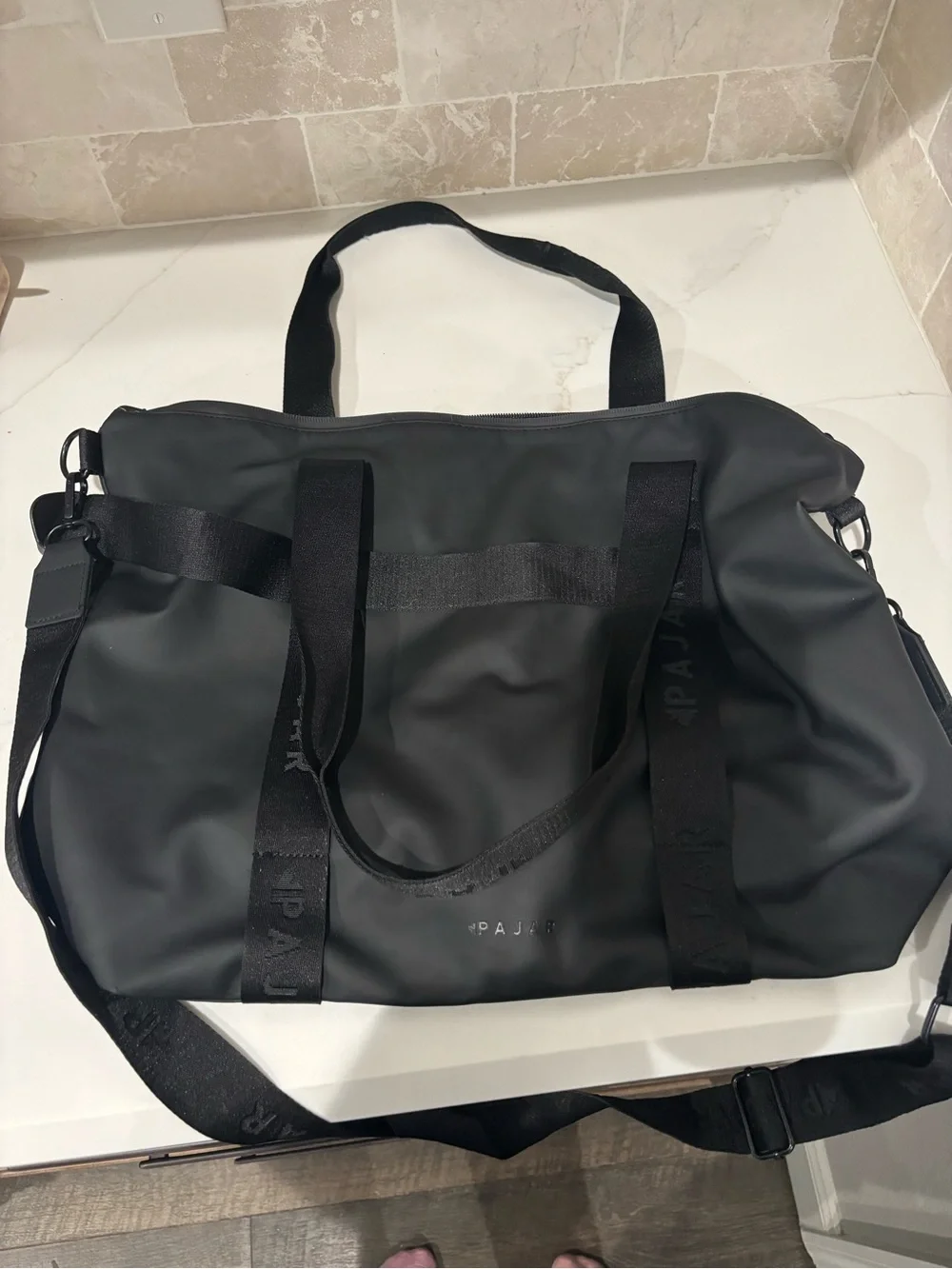Pajar Canada Black Vinyl Purse